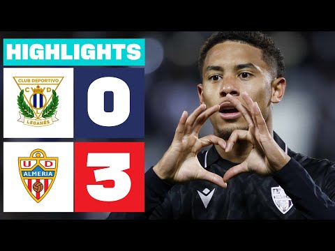 CD LEGANÉS 0 - 3 UD ALMERÍA | RESUMEN LALIGA HYPERMOTION