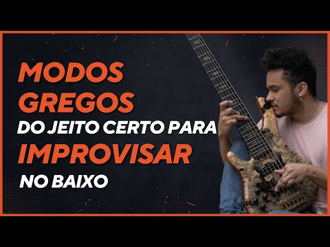 MODOS GREGOS do jeito certo para IMPROVISAR no Baixo!