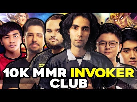 10k MMR INVOKER CLUB - 10k MMR Players with their BEST Invoker Plays in Dota 2 History