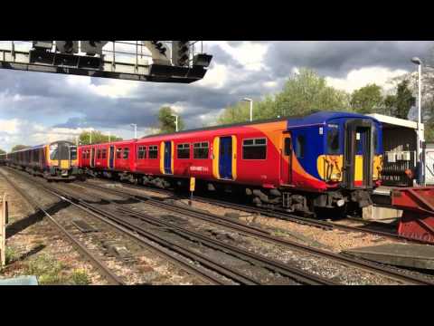 Trains at Woking 29/04/16