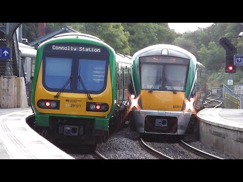 Irish Rail 29000 and 22000 Class Trains - Clonsilla Station, Dublin