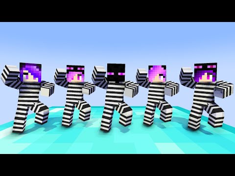 MONSTER SCHOOL : GANGNAM STYLE PRISON ENDERMAN FAMILY - MINECRAFT ANIMATION