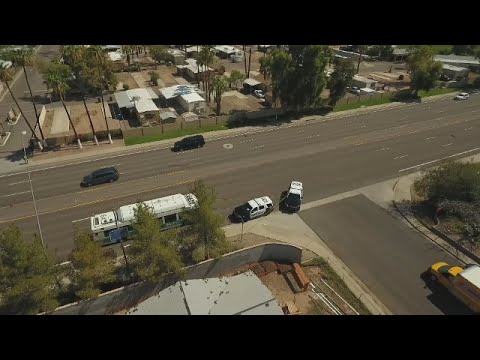 RAW VIDEO: Drone video of fatal Mesa bus, bicycle collision part 4