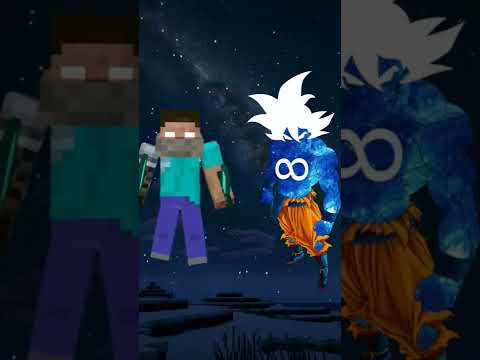 Herobrine vs Omniversal powered goku #shorts #minecraft #GKgamer