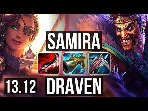 SAMIRA & Nautilus vs DRAVEN & Blitz (ADC) | Penta, 72% winrate, Legendary | KR Master | 13.12
