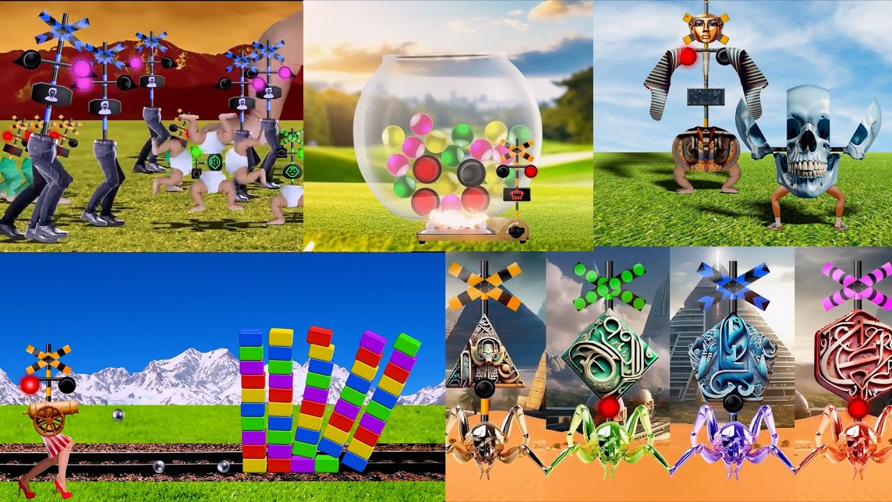 【踏切アニメ】今までに活躍してきた変な踏切カンカン大集合