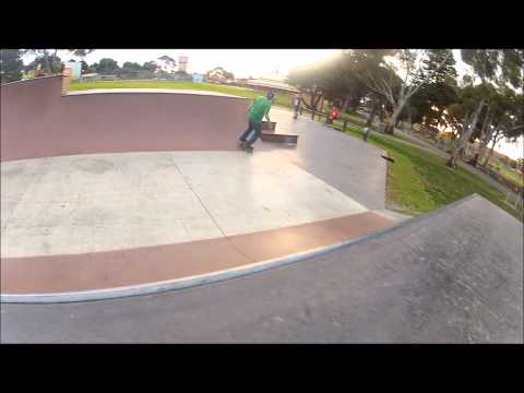 Seb and Angus at Osborne skate park
