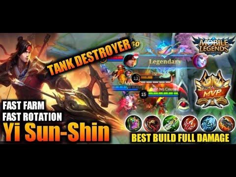 YI SUN SHIN TOP 1 GLOBAL BEST BUILD 2022 | FAST ROTATION By Game House MLBB #mobilelegends