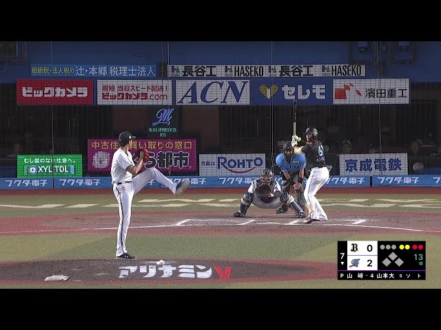 【7回裏】抜群の安定感!! バファローズ・山崎颯一郎 1イニングを3者凡退に抑える好投!! 2025年7月21日 千葉ロッテマリーンズ 対 オリックス・バファローズ