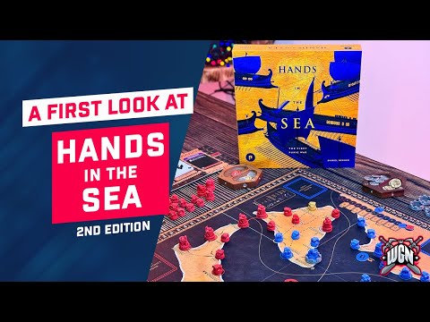 A first look at Hands in the Sea 2nd Edition with game presentation and rules overview
