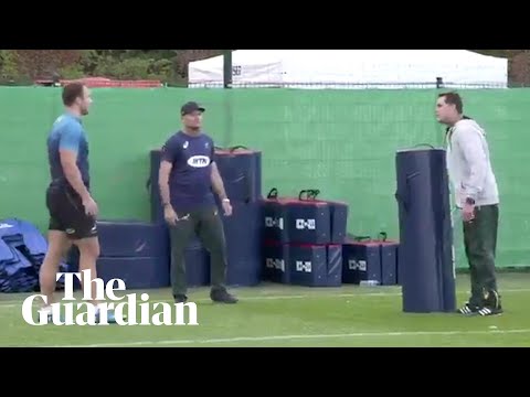 Rassie Erasmus 'teaches' Springboks new tackle after Farrell controversy