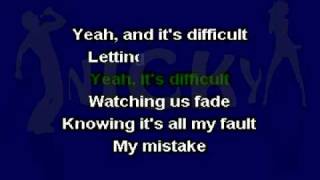 Miley Cyrus - Four Walls (Karaoke) On-Screen Lyrics