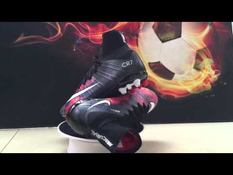 soccer-shops.us-Nike Mercurial Superfly CR7 AG - Black/White/Total Crimson