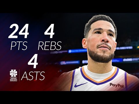 Devin Booker 24 pts 4 rebs 4 asts vs Nets 25/26 season