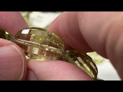 Faceted Citrine 16" $50.00