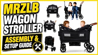 How to Assemble MRZLB Luxury Wagon Stroller | Double Wagon Stroller Setup (Amazon Wagon Stroller)