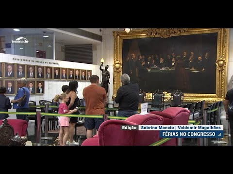 Nas férias escolares, o Congresso tem programação especial para os visitantes