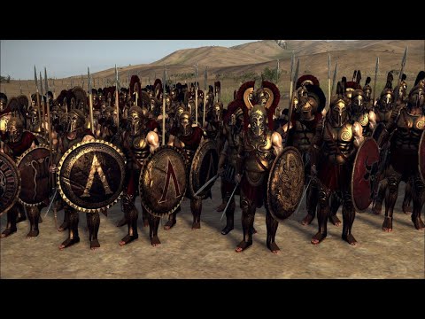 EPIC DEFENCE! 2000 Roman legionnaires v 950 Royal Spartans (Rome 2 gameplay)