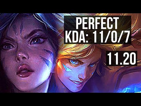 KAI'SA & Nautilus vs EZREAL & Yuumi (ADC) | 11/0/7, Legendary, 500+ games | EUW Diamond | v11.20