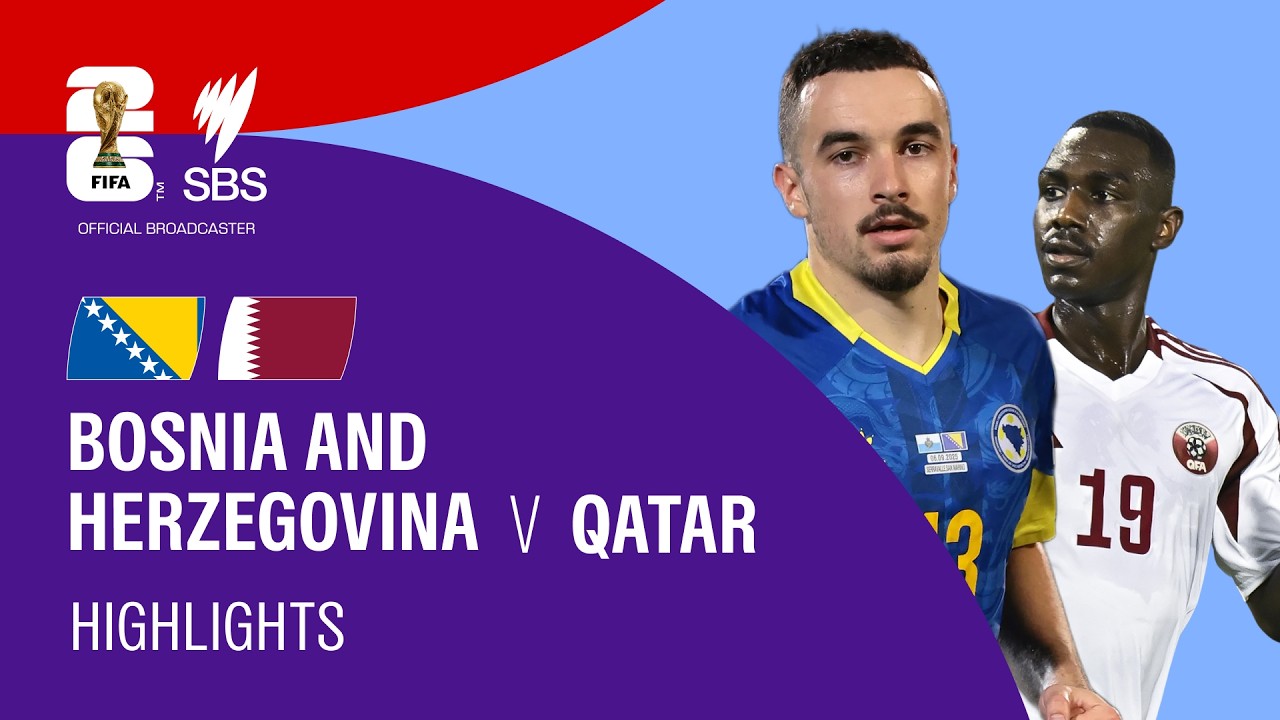Bosnia and Herzegovina v Qatar: FIFA World Cup 2026 Highlights Group B
