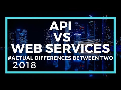 API Explained | Difference between API and Web Services Hindi