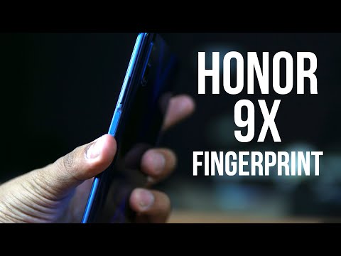 Honor 9x Fingerprint Scanner Setup and Performance - FP Sensor on Power Button