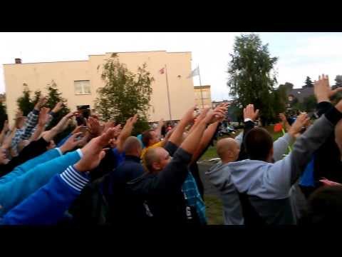 Oprawa meczu PP Rożnovia Rożnowo - KKS Wiara Lecha 11.09.2013 r. Kibice Rożnovii. vol2