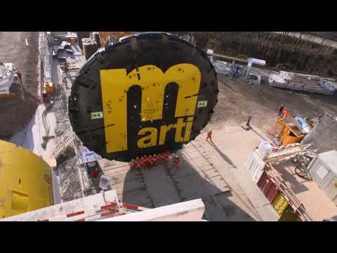 Bohrkopfmontage Belchentunnel