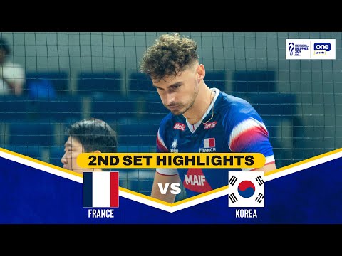 FRANCE vs. KOREA | SET 2 HIGHLIGHTS | 2025 FIVB MEN'S WORLD CHAMPIONSHIP | SEPT. 14