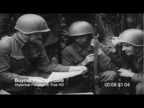 HD Stock Footage WWII German Invasion of Russia | Our Russian Front Reel 2