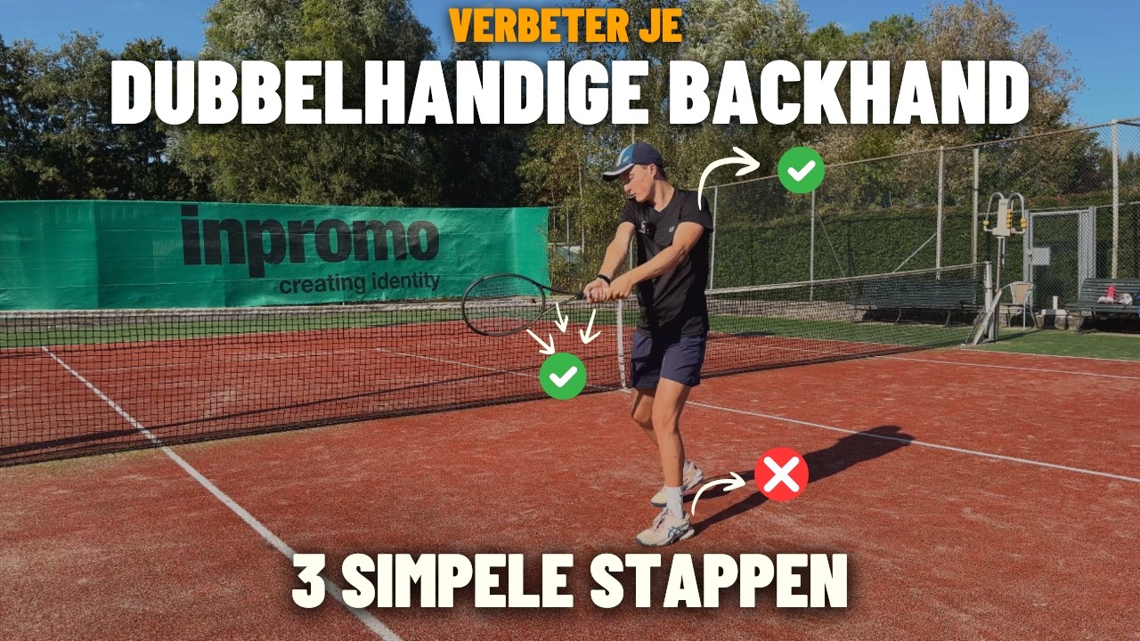 Verbeter je dubbelhandige backhand in 3 simpele stappen