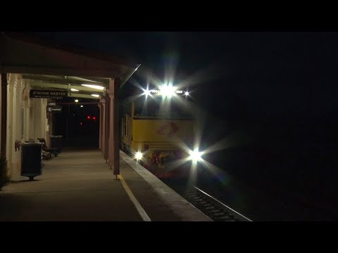 Night time coal trains at Quirindi , NSW.