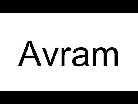 How to Pronounce Avram (Romanian)