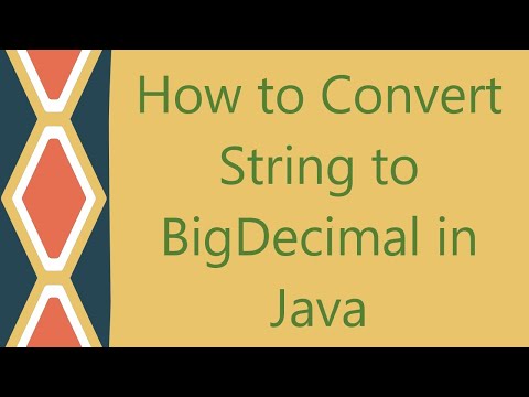 Convert String To Bigdecimal