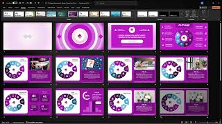 PP-20 Aqua Neumorphic Morph PPT Template — video preview