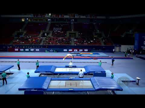 CHARTIER Julian (FRA) M - 2022 Trampoline Worlds, Sofia (BUL) - Q Trampoline Exercise 1
