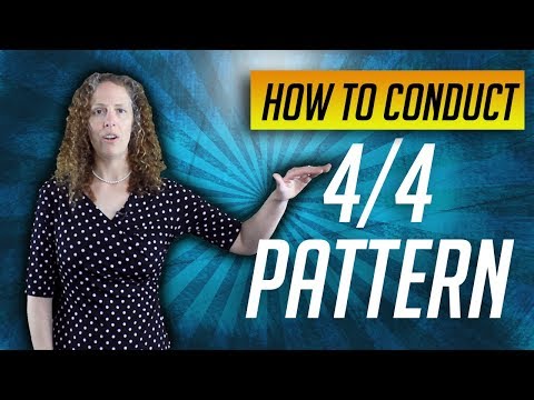 How to Conduct 4/4 Beat Pattern