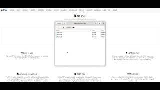 How to zip PDF files