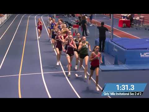 Girls' Mile Invitational Final Section 2 - Millrose Games Trials 2025 [Full Race Replay]