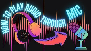 Video thumbnail for How to play audio through your mic (VB-Cable) by Geek on My Sleeve