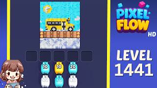 Pixel Flow Level 1441 Solution Walkthrough
