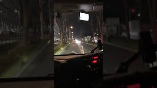 大型トラック走行動画(夜勤)                         青梅市新町モータープール　　　　　　　　#走行動画　#日野自動車　#プロフィア       #大型トラック　#物流業界