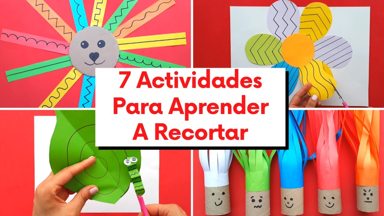 7 ACTIVIDADES PARA APRENDER A RECORTAR + TRUCO PARA USAR LAS TIJERAS