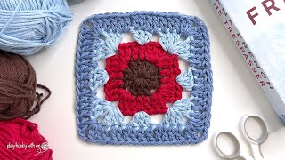 The Granny Square I’m Using for My Book Blanket (and How to Make It) 🌟