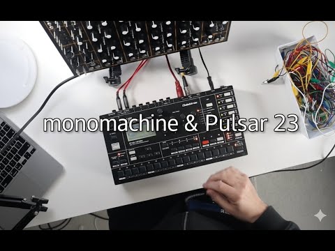 Elektron Monomachine meets SOMA Pulsar-23 | Instructional video