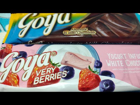 GOYA cream white chocolate very berries almonds raisins milk chocolate