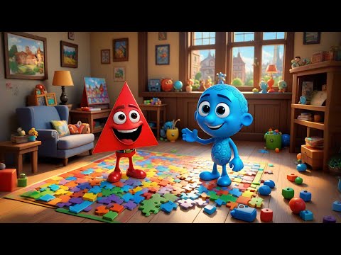 Three Puzzle Pieces Find Their Place | Problem Solving & | Nursery Rhymes and Learning Songs
