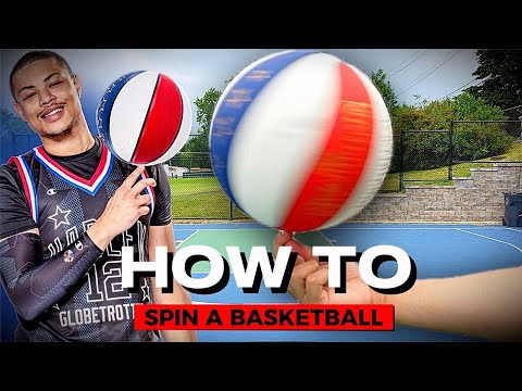 Spin a Basketball on Your Finger with a Harlem Globetrotter | Step-by-Step Tutorial