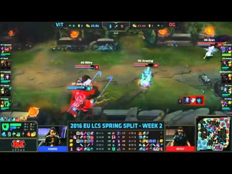 Vitality vs Origen    S2 D2   LCS EU Spring 2016 Highlights   VIT vs OG