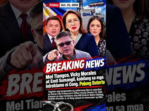 Cong Polong Duterte filed libel to (NBI) Matibag, Gracioso Jr., and some journalists of GMA Network